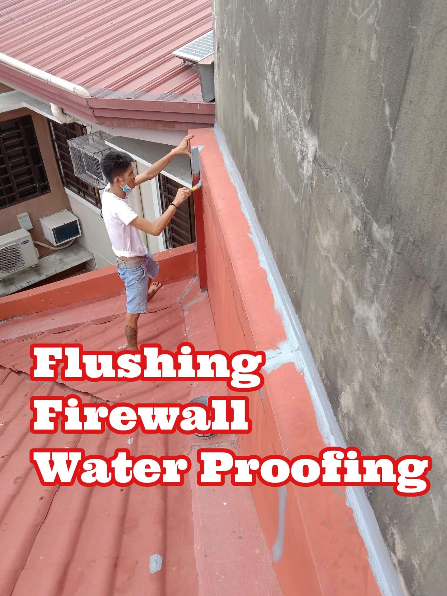 Flushing Firewall Waterproofing
