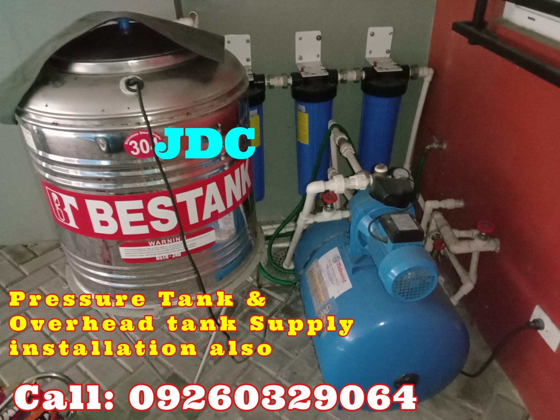 Pressure Tank & Overhead Tank Supply